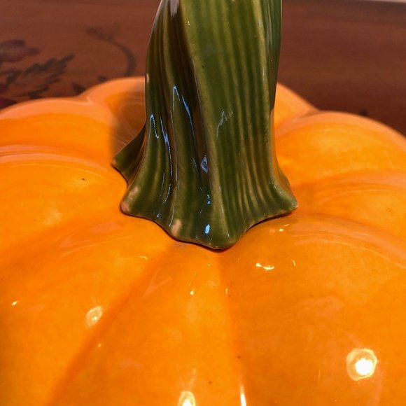 California pottery- Metlox MCM porcelain pumpkin cookie jar - Picture 7 of 11
